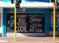 Buy local. Blackboard